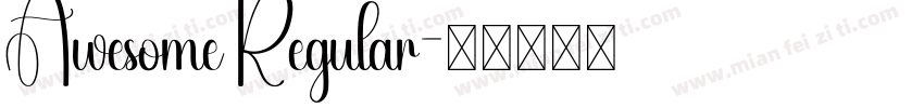 Awesome Regular字体转换
